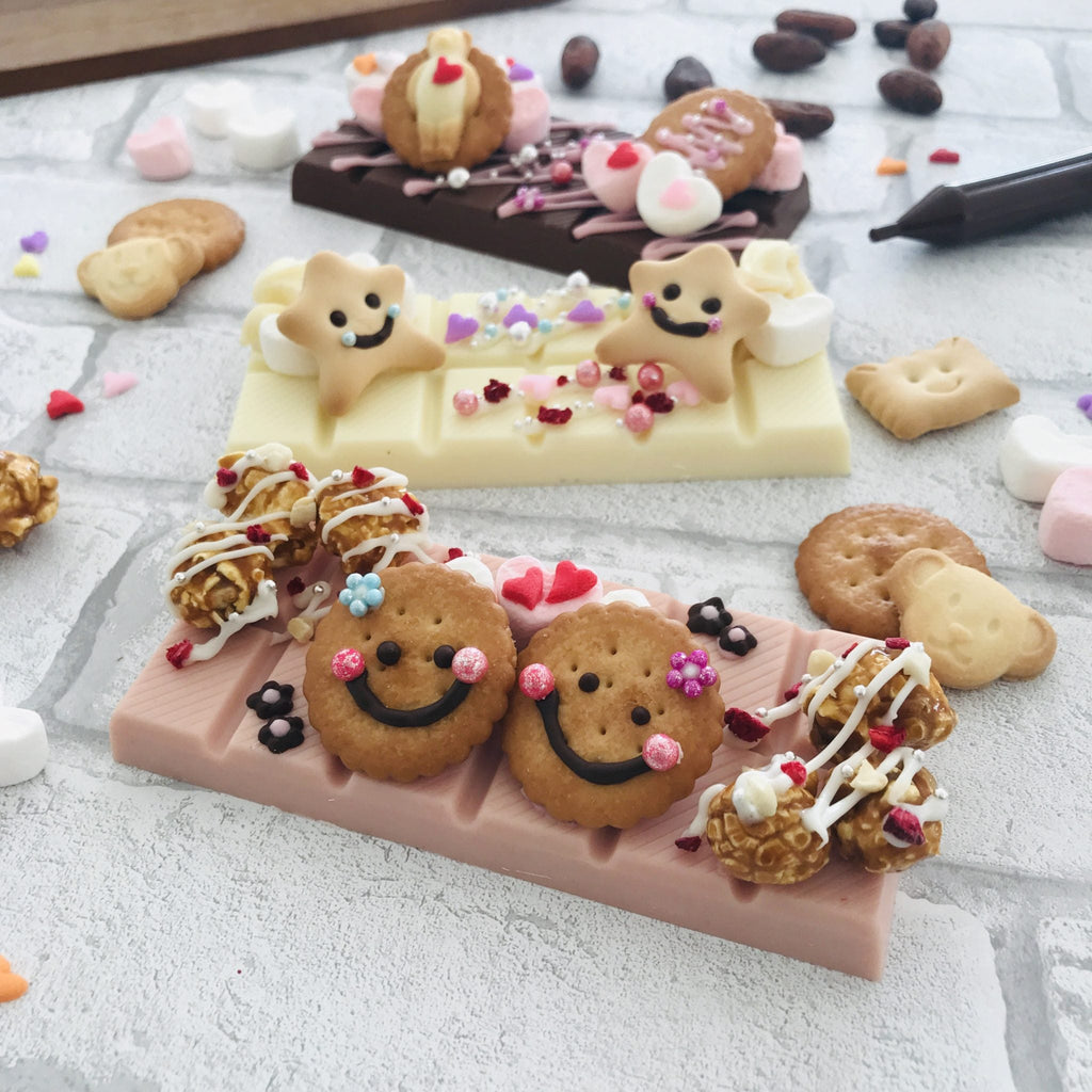今年のバレンタインはデコレーションした板チョコをプレゼントしてみよう！ - ショコラ・ダ・ファミリア - Chocolate de Familia